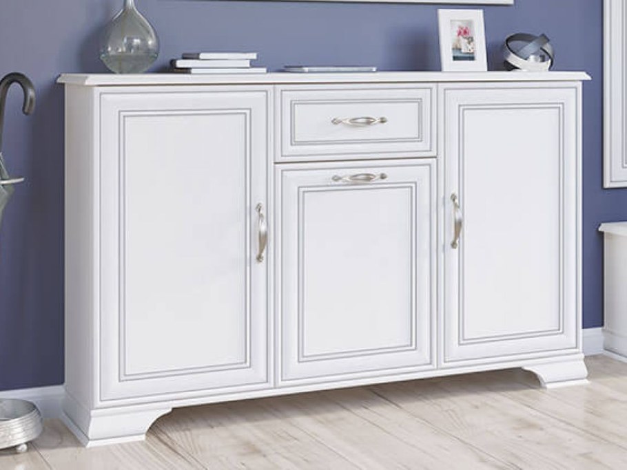 Тиффани комод 3d1s, вудлайн кремовый Анрэкс