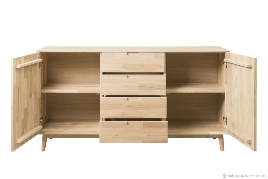 Комод из массива дуба Сканди