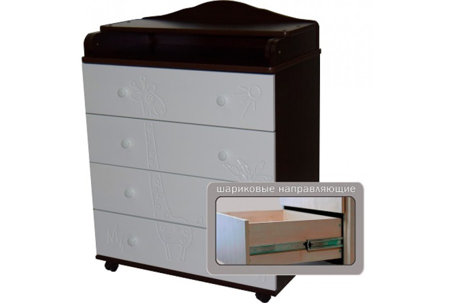 Пеленальный комод кедр Victoria 804 МДФ