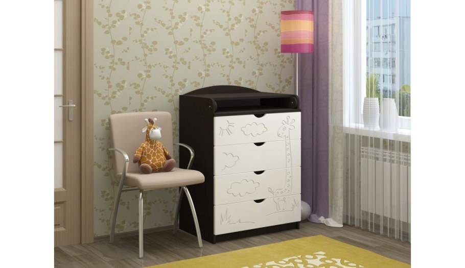 Комод СКВ Жираф 4 ящика