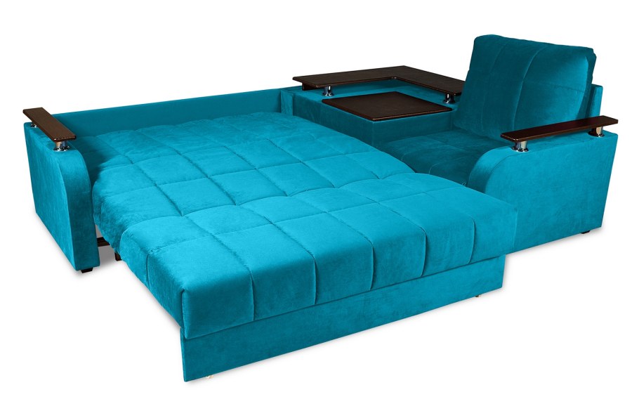 Диван аккордеон волна 2 синий