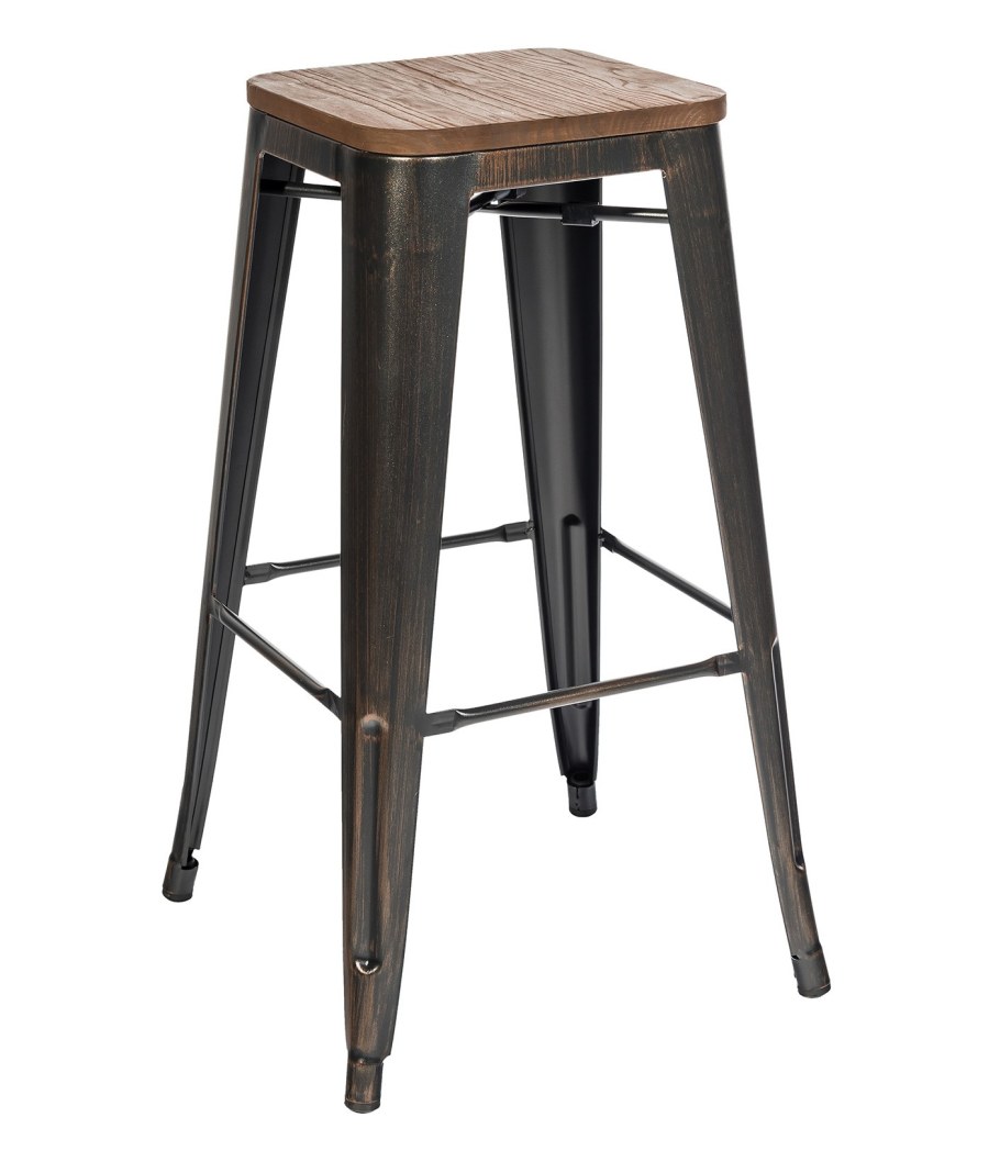 Стул Tolix Wood белый