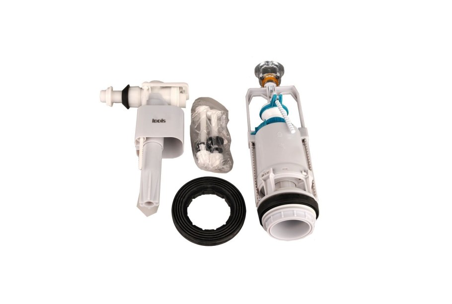 Арматура смывная IDDIS, 2-ур, н/п, Тип а, f012400-01k