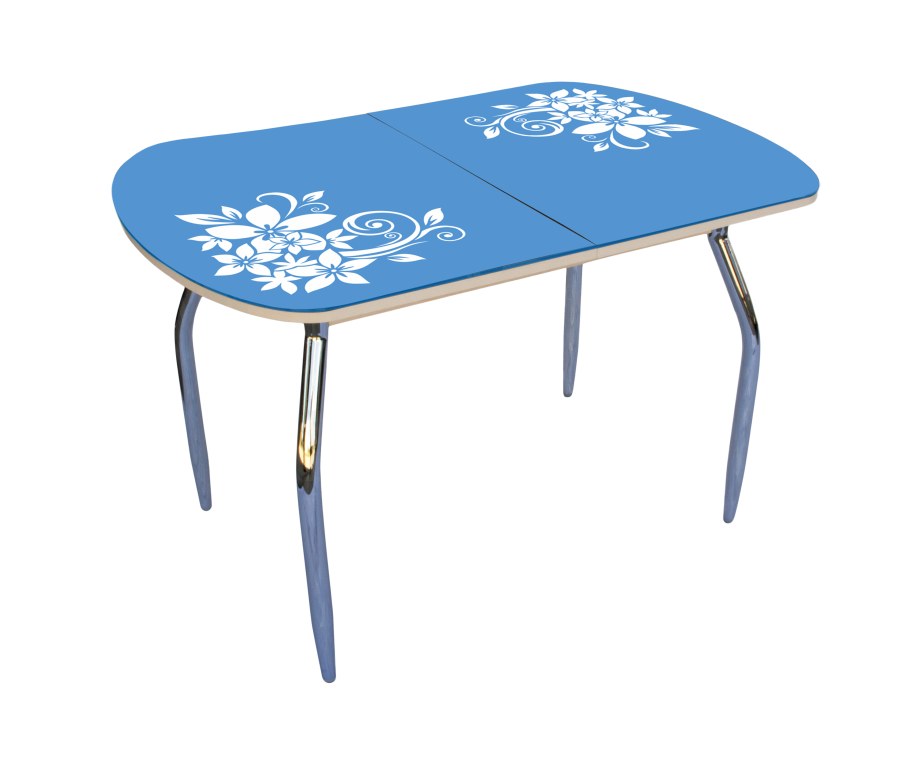 Стол кухонный синий