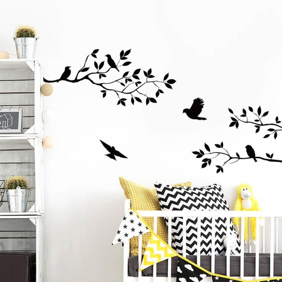 Интерьерные наклейки птички