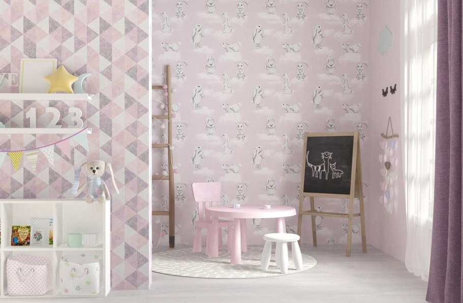 Бумажные обои Калейдоскоп в интерьере