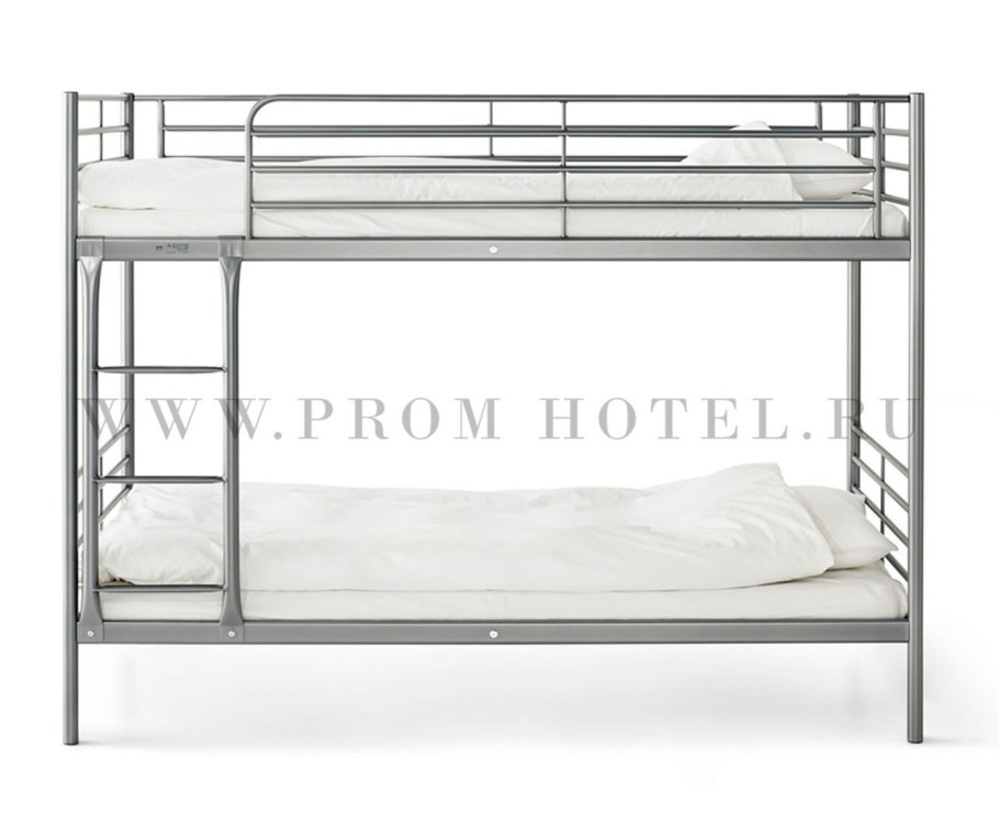 Двухъярусная кровать икеа металлическая белая
