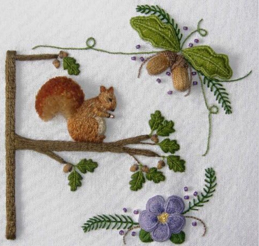 Вышивка STUMPWORK