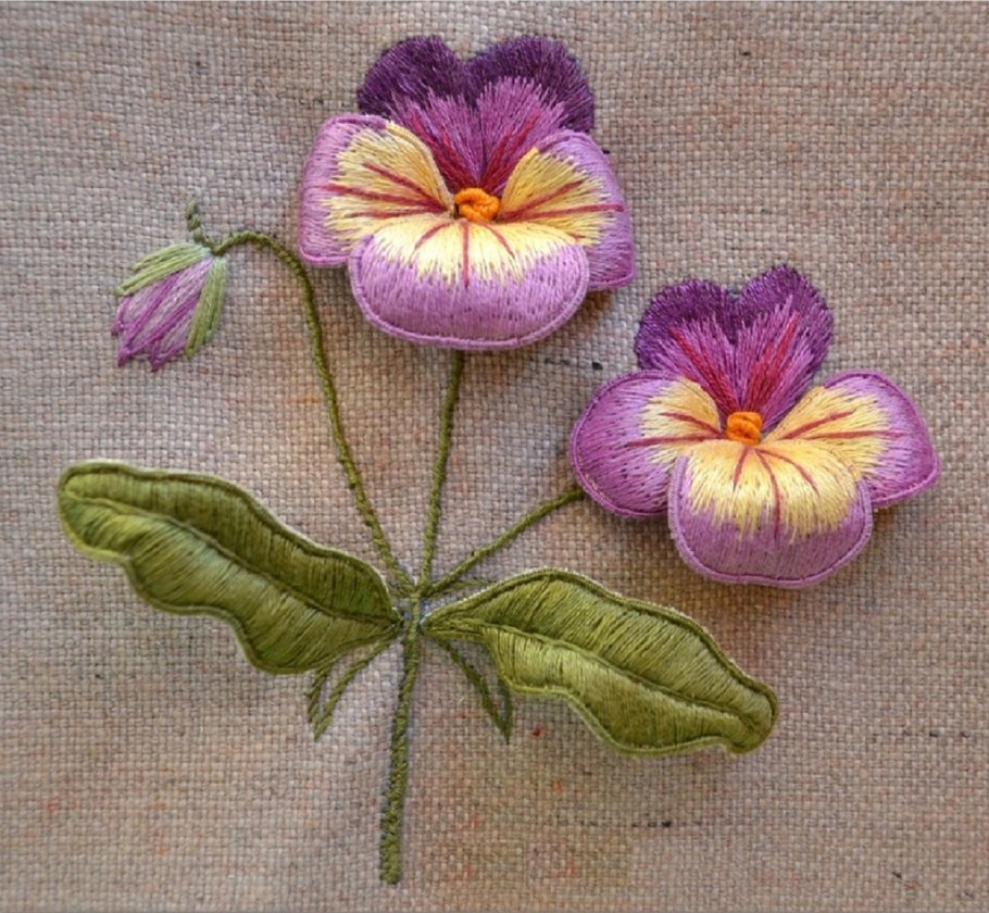 Джейн Рейнбоу объёмная вышивка