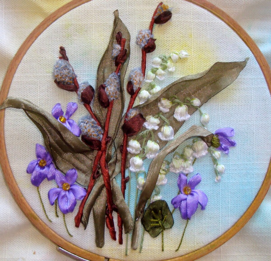 Татьяна Лысикова вышивка лентами