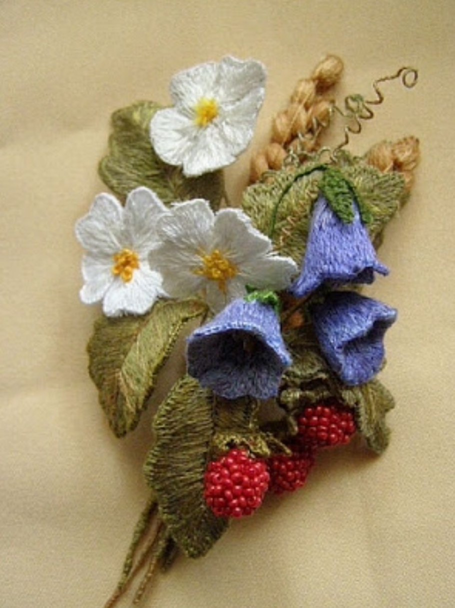 Светлана Южалина объемная вышивка