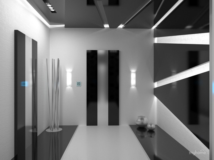 Прихожая в стиле Хай тек