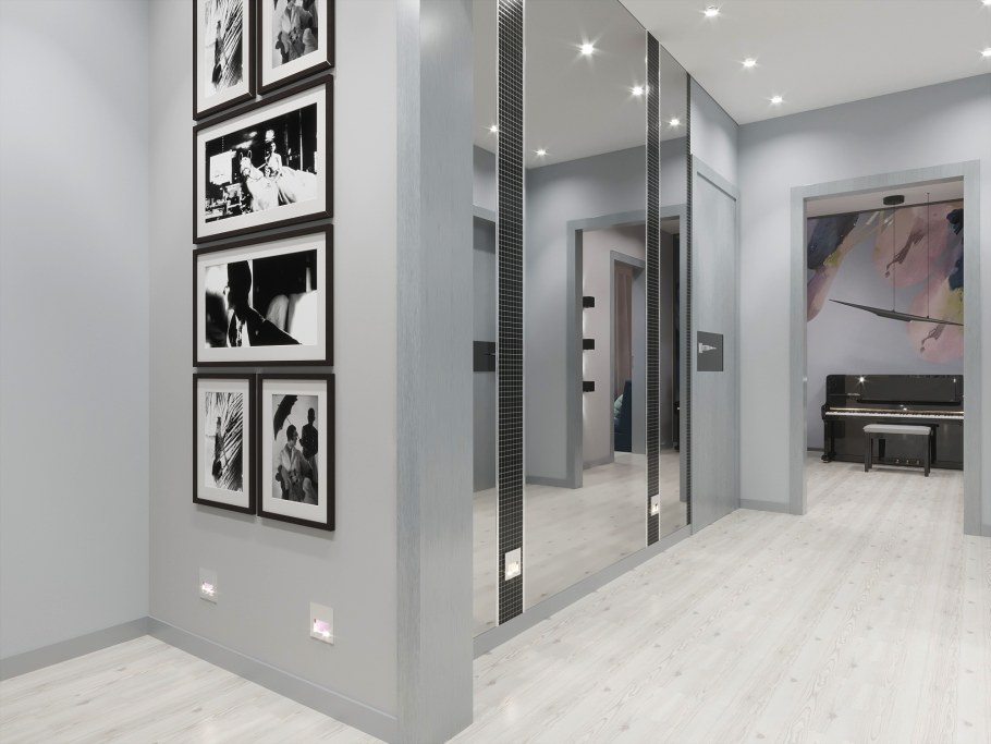 Прихожая в стиле Хай тек