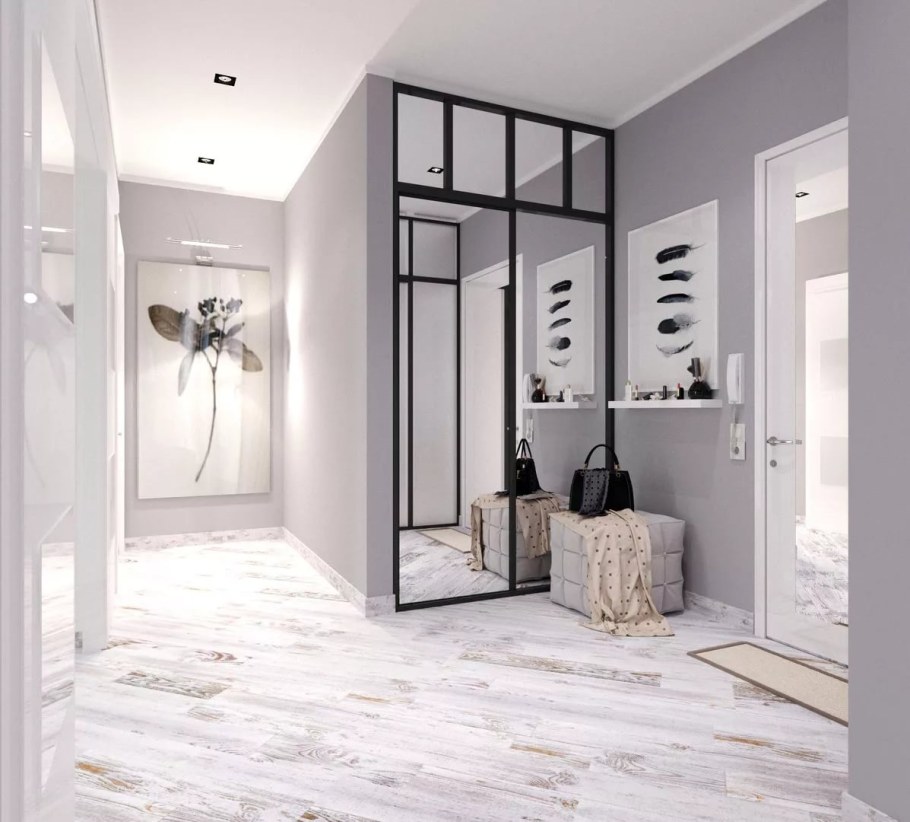 Прихожая в стиле хейтек