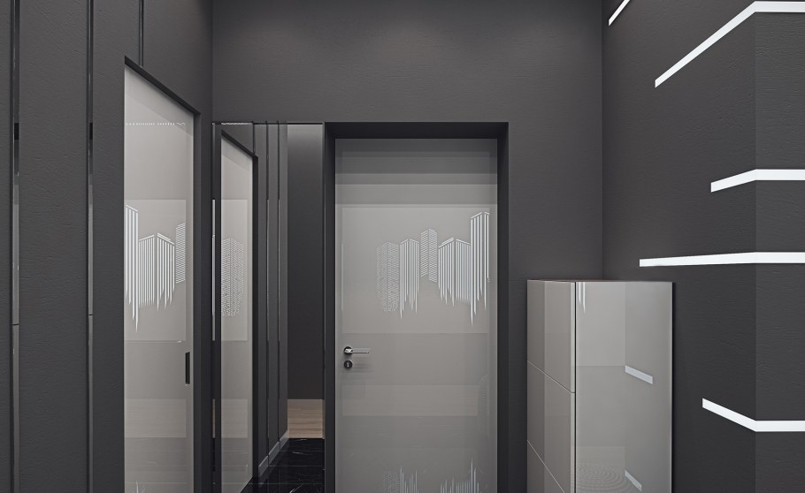 Прихожая в стиле Хай тек