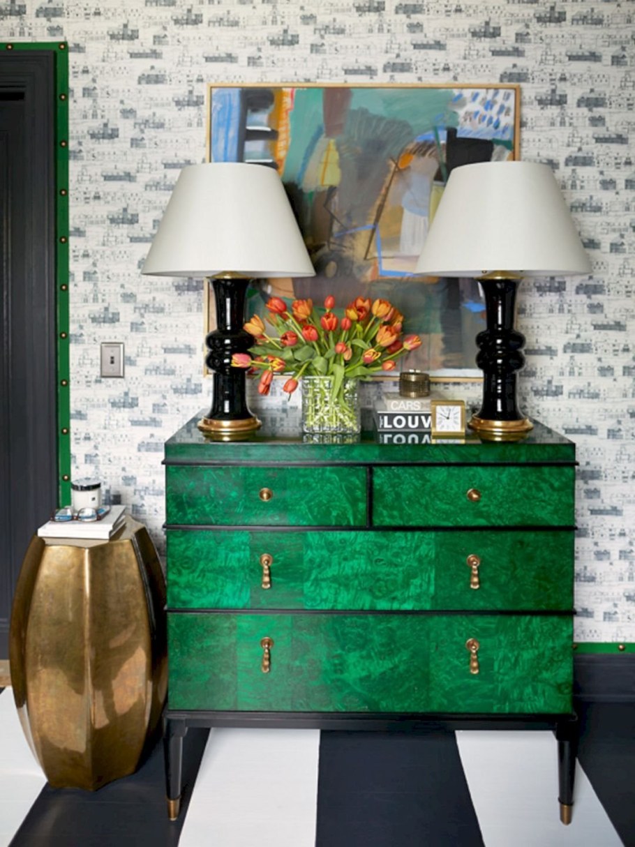 Мебель изумрудного цвета