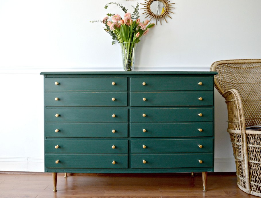 Зеленый комод икеа
