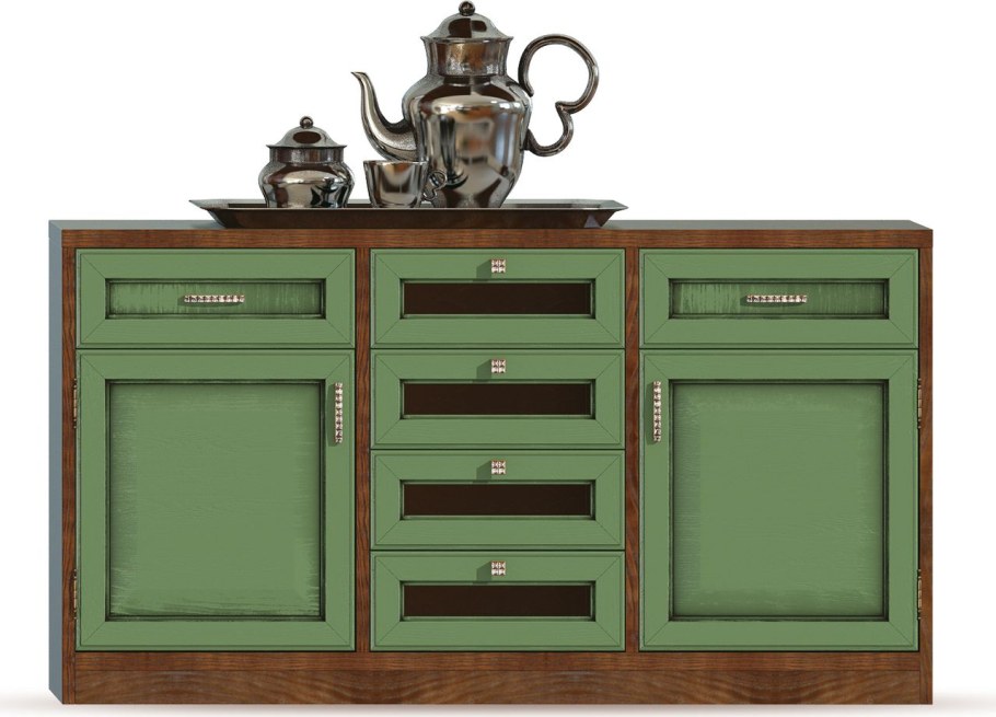 Комод бордового цвета