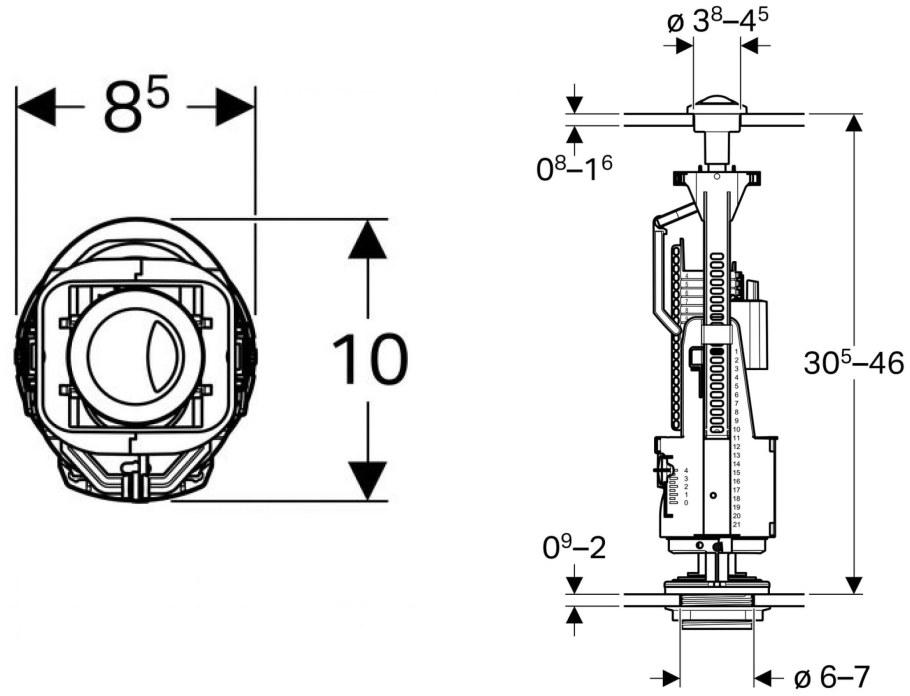 Geberit Impuls Basic 230 136.909.21.2
