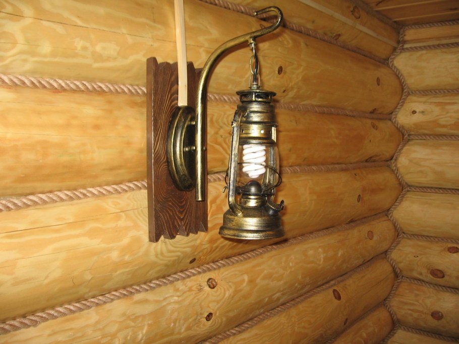 Лампы в предбаннике