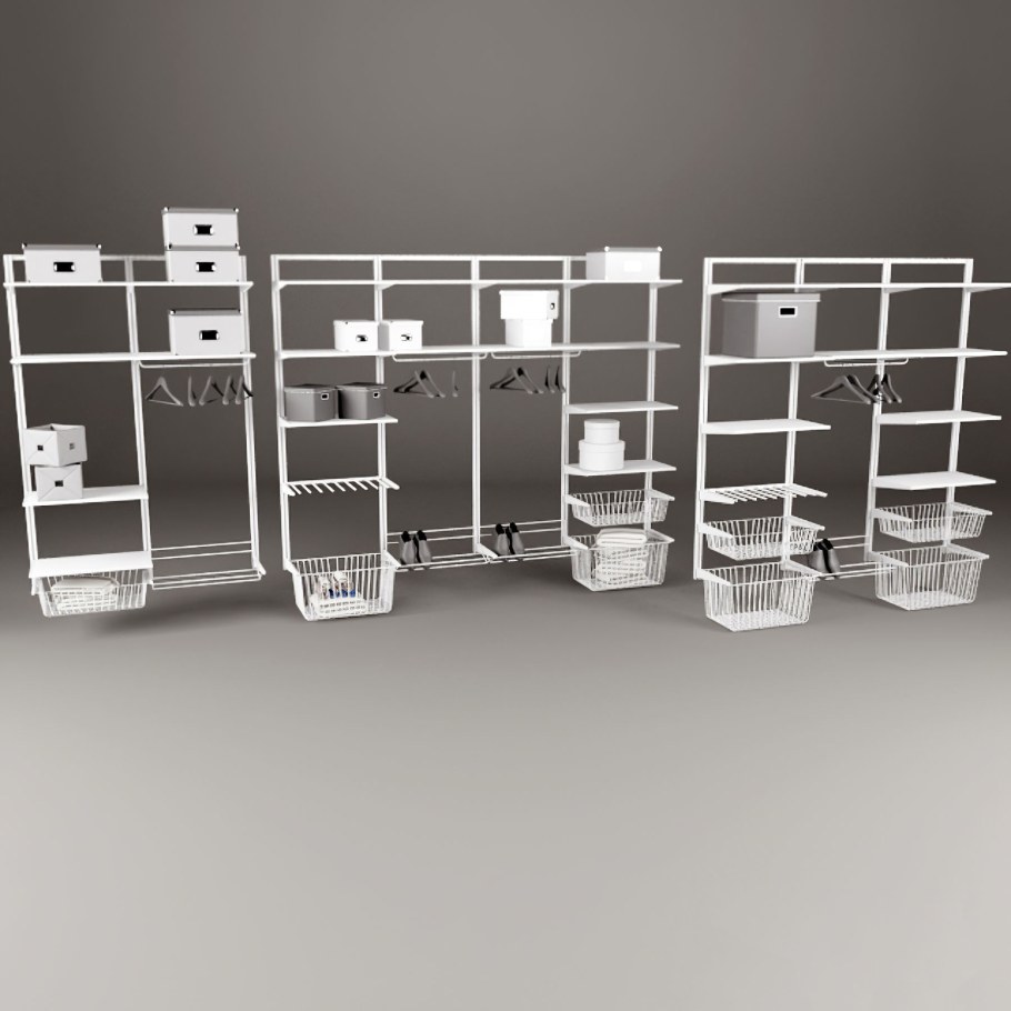 Гардеробная система 3д модель