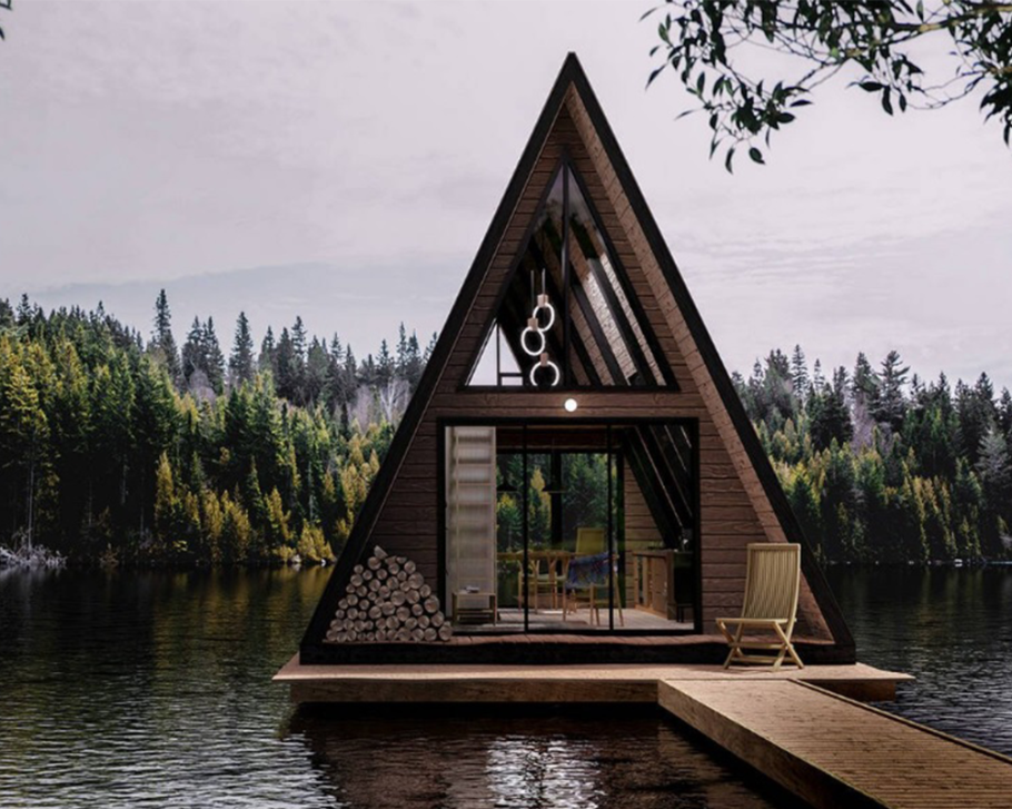 Дом a-frame (дом шалаш)