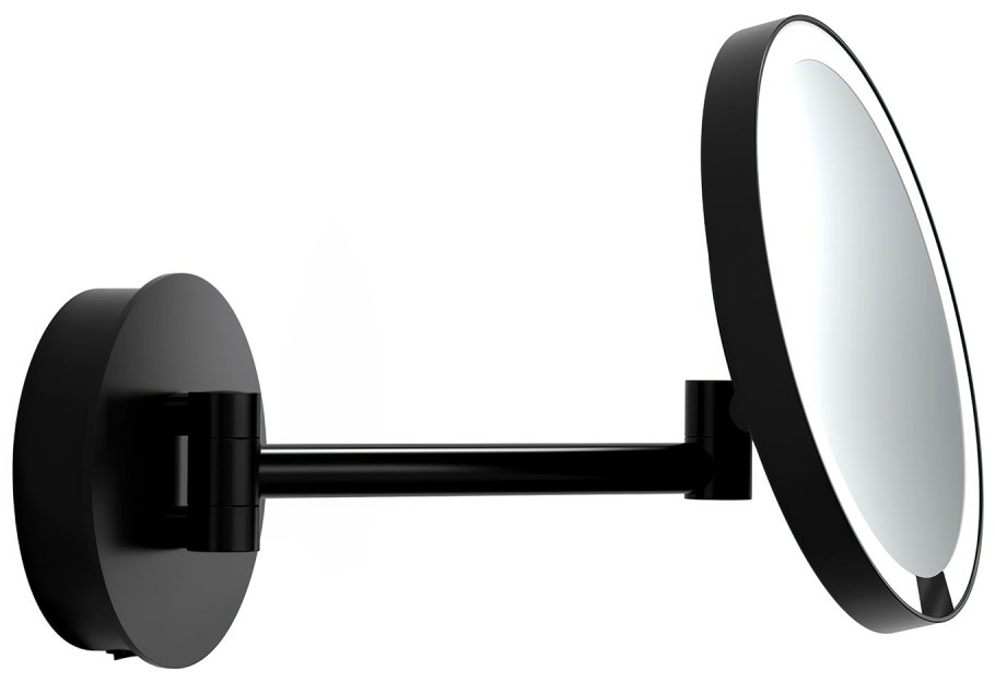 Косметическое зеркало artik Scandi 12201b с подсветкой черное