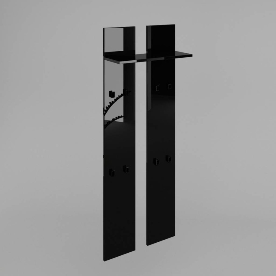 Черная вешалка в прихожую