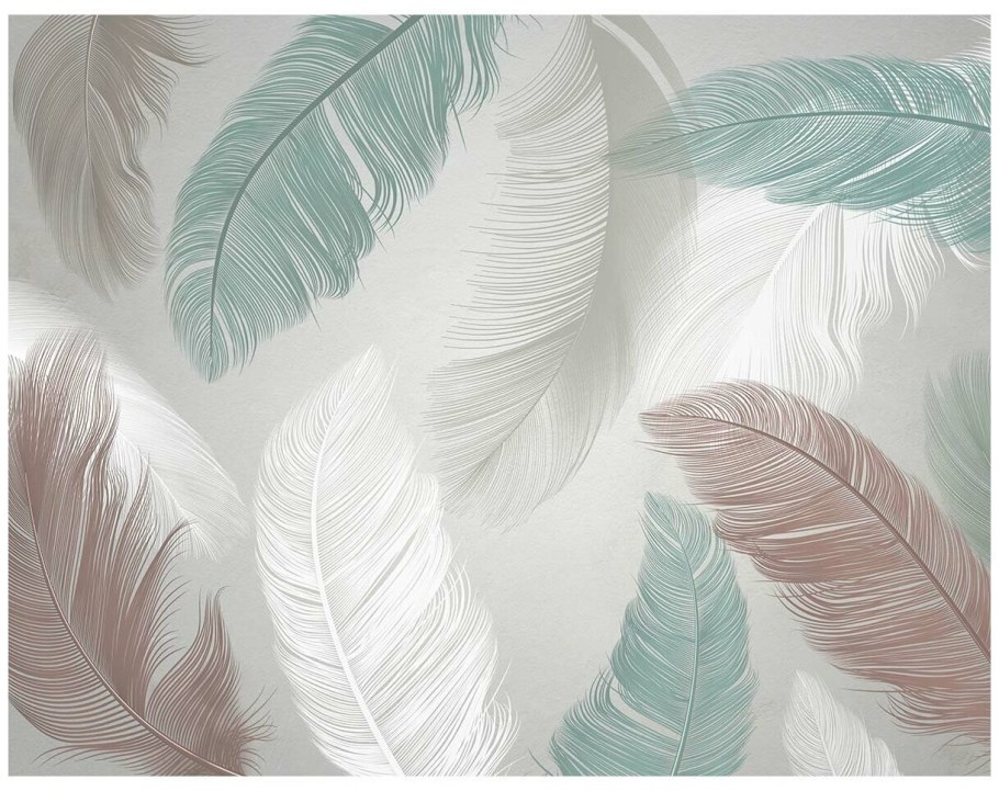 Обои с перьями