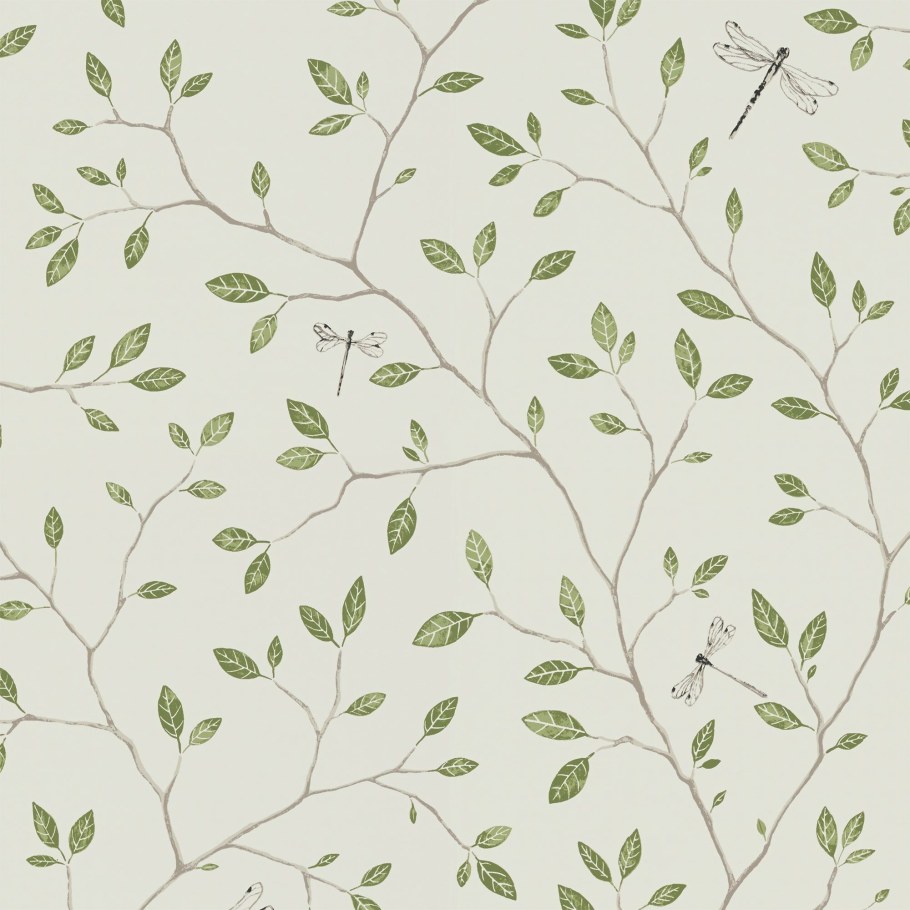 Обои с растительным рисунком