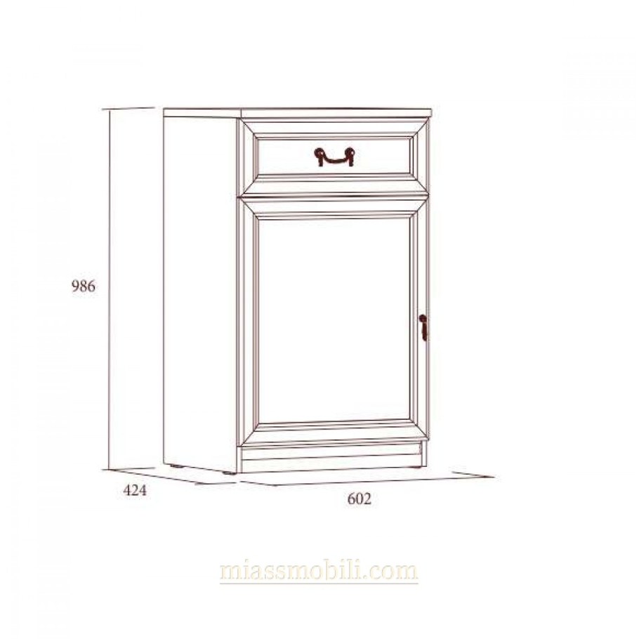 Комод Екатерина орех