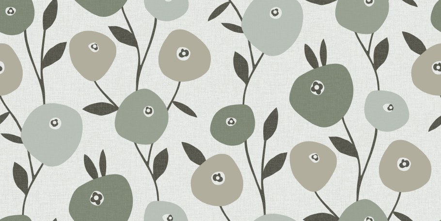 Обои с мелким цветочным рисунком