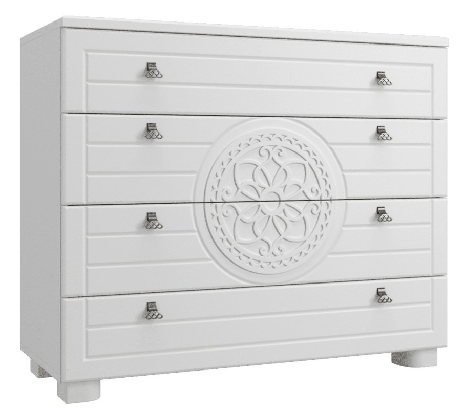 Комод Монблан МБ-35к белое дерево