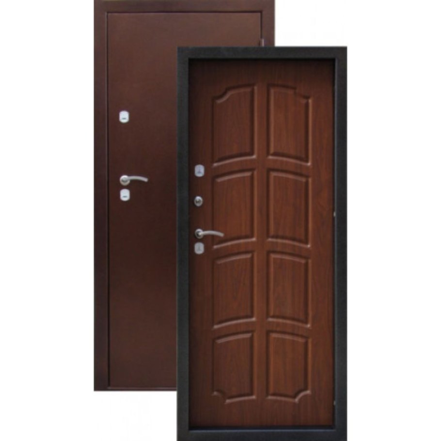 Термодверь мастер-33 2050 960 правая антик медь/дуб натуральный