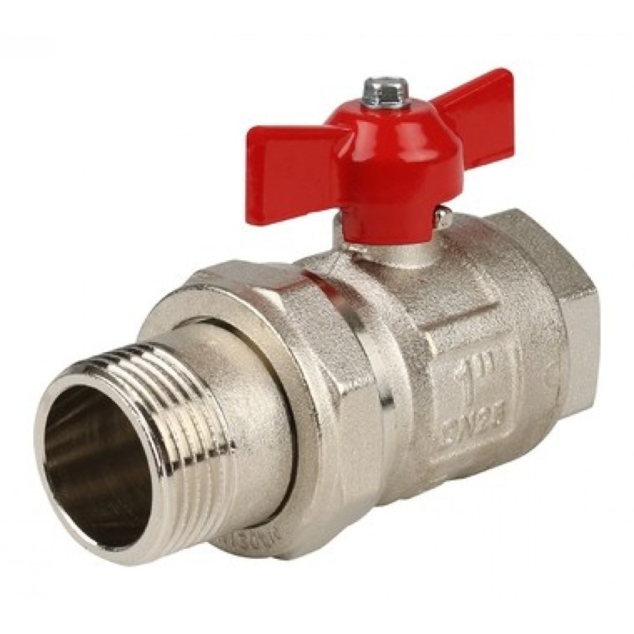 ITAP ideal 098 3/4 кран шаровой с накидной гайкой полнопроходной (бабочка)