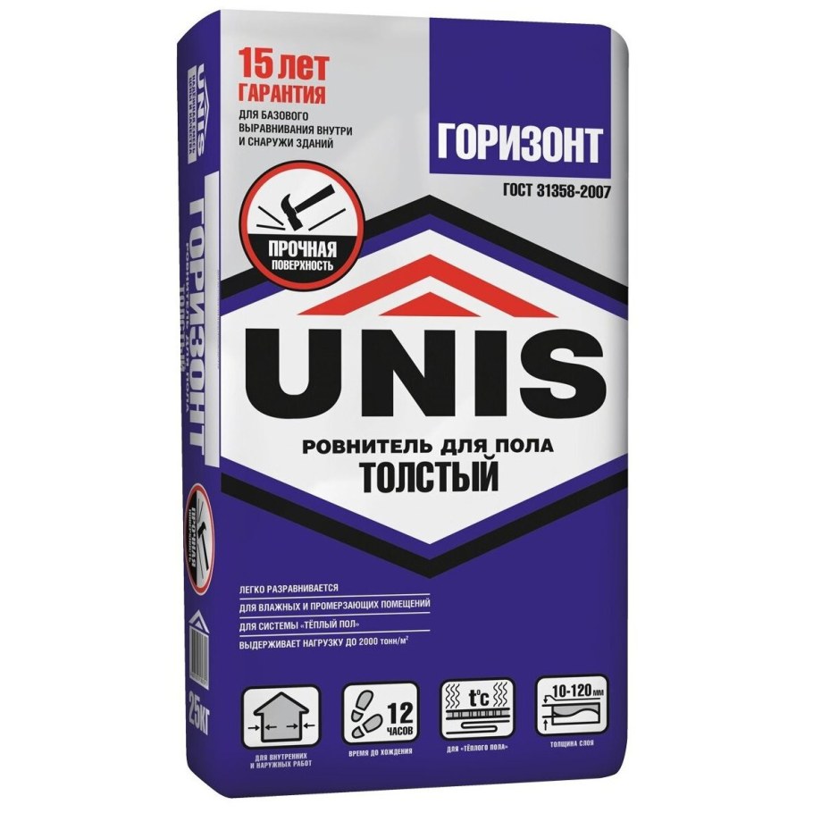 Стяжка пола Юнис Горизонт 25кг