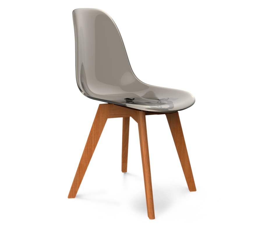 Стул Ракушка на деревянных ножках