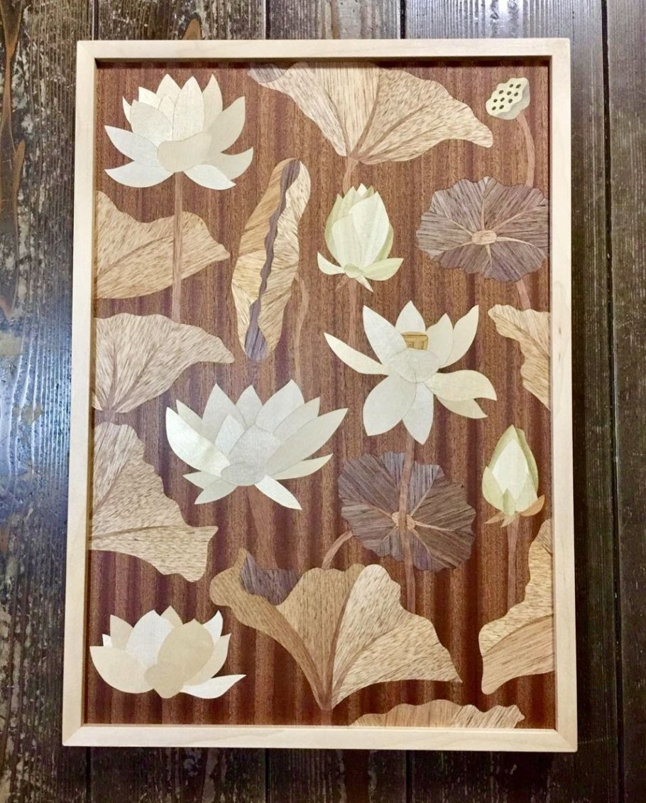 Цветы в технике Маркетри