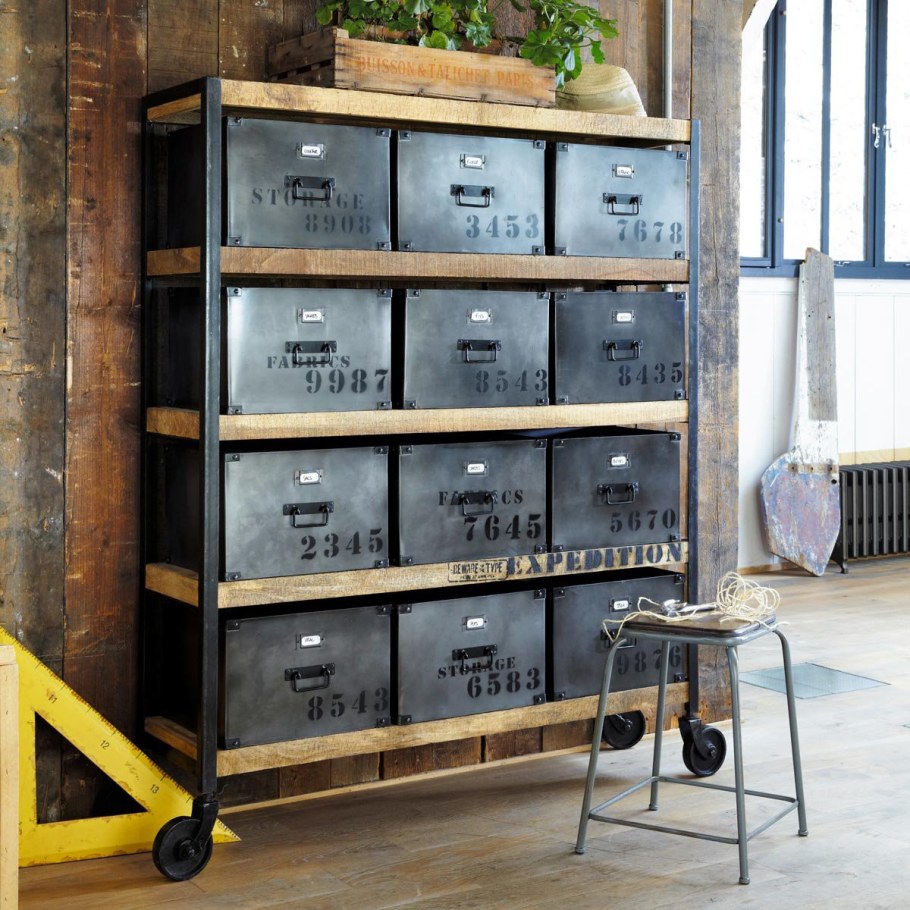 Ящик для хранения в стиле лофт