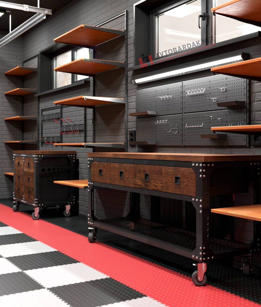 Мебель для гаража в стиле лофт