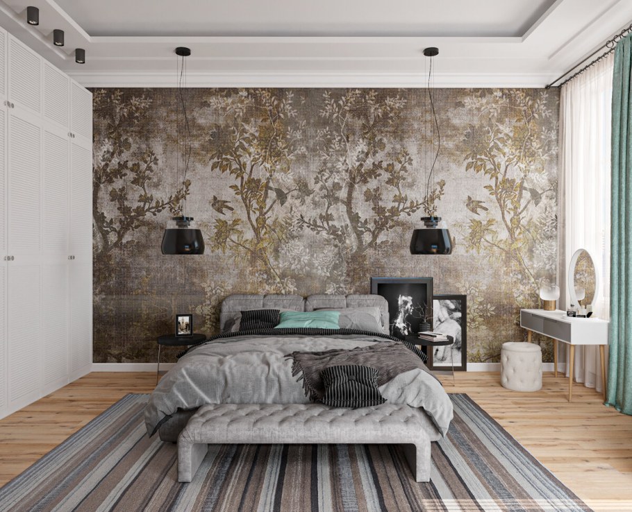 Тенденции интерьера 2023 обои