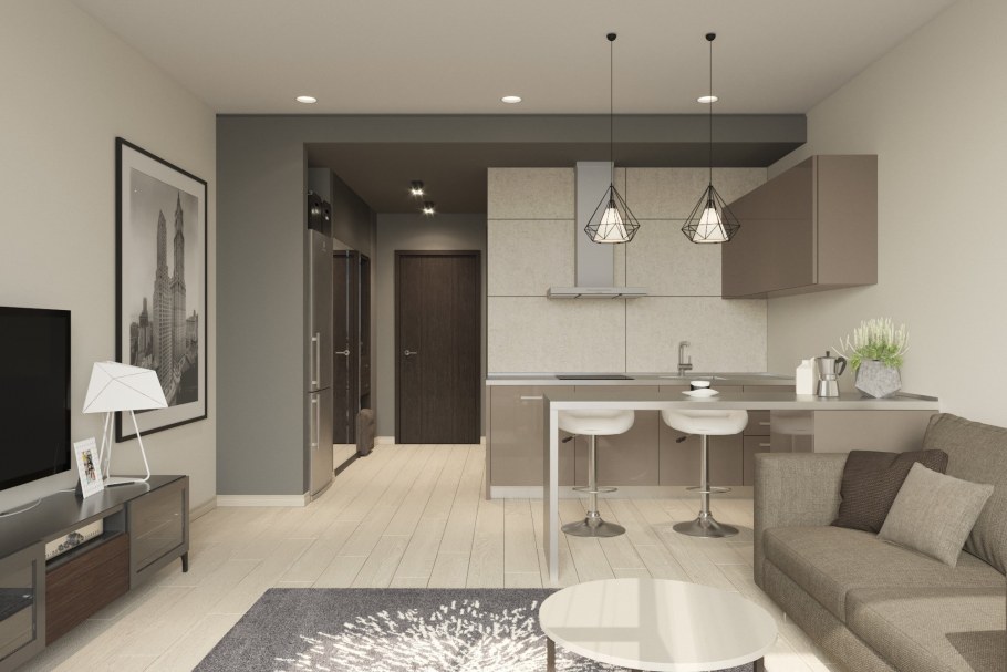 Пик евродвушка кухня гостиная