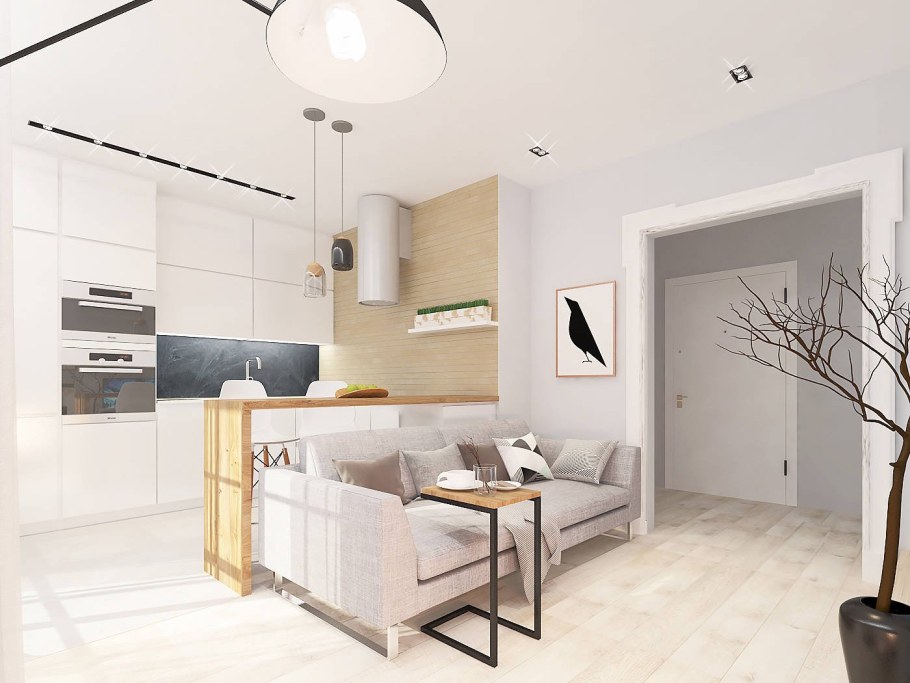 Интерьер евродвушки 40 кв