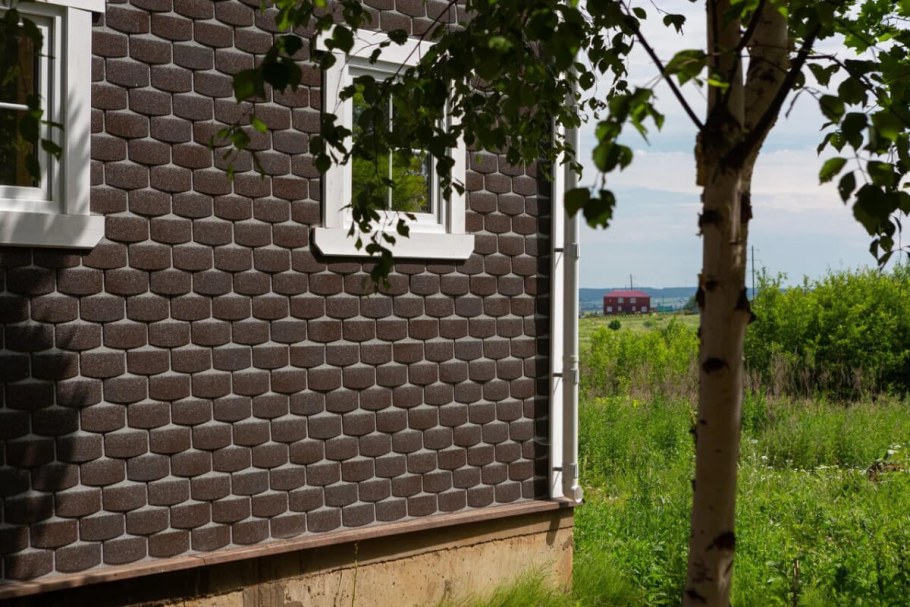 Мягкая фасадная плитка Hauberk ТЕХНОНИКОЛЬ