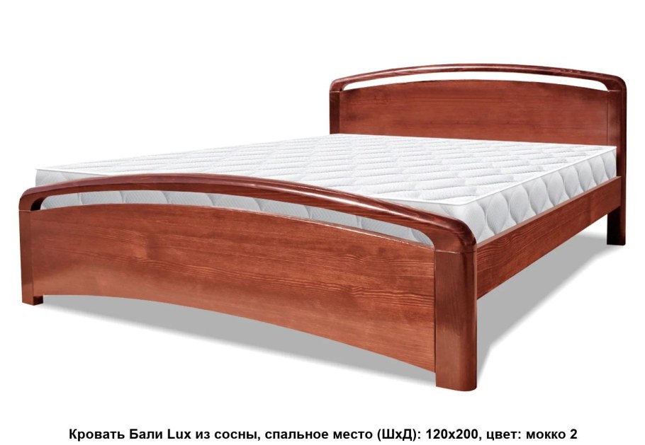 Кровать Альба Люкс из массива сосны