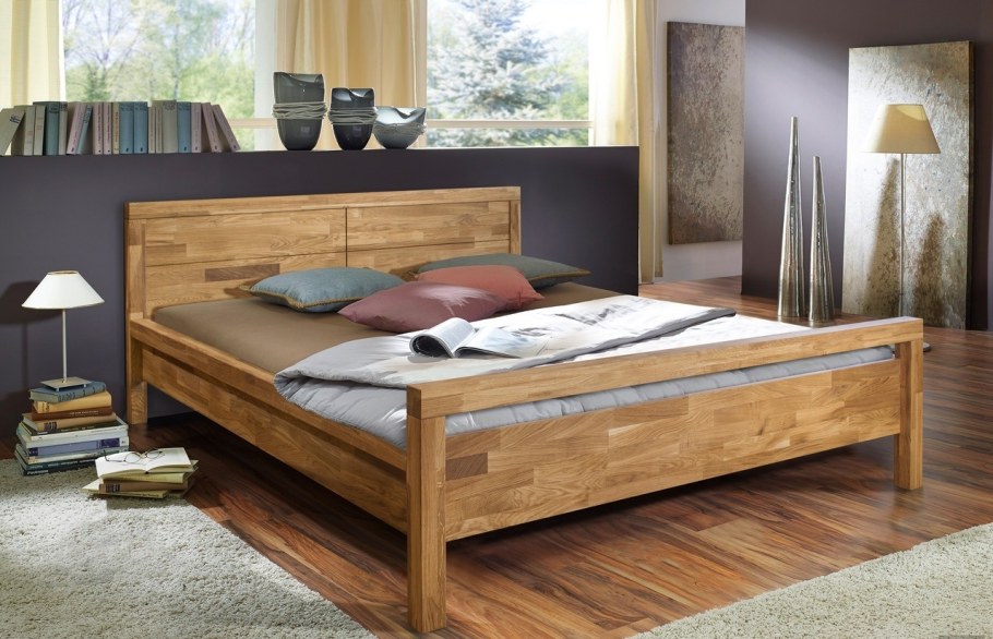 Кровать массив дерева 180х200 Hi Tech