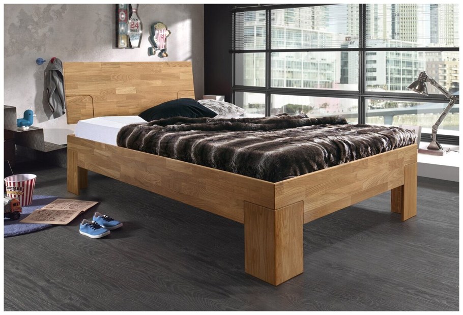 Кровать массив дуба 180х200 Модерн