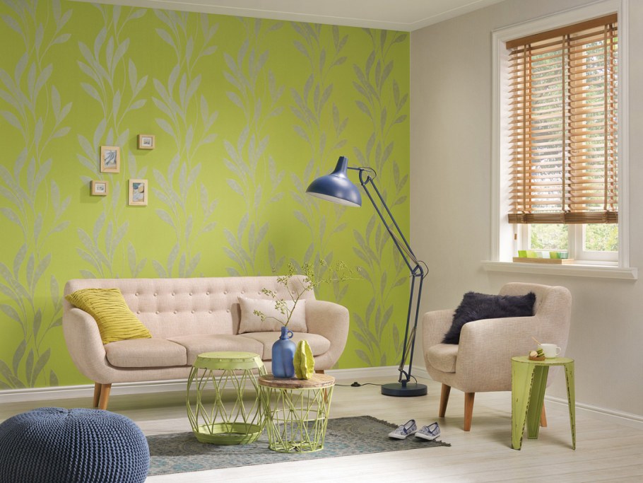 Покраска обоев