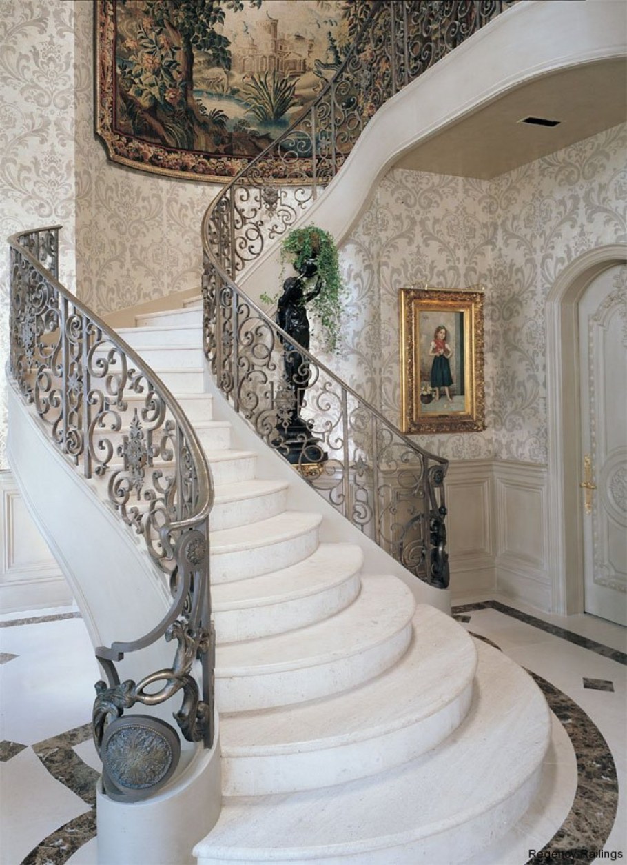 Мраморные лестницы в интерьере