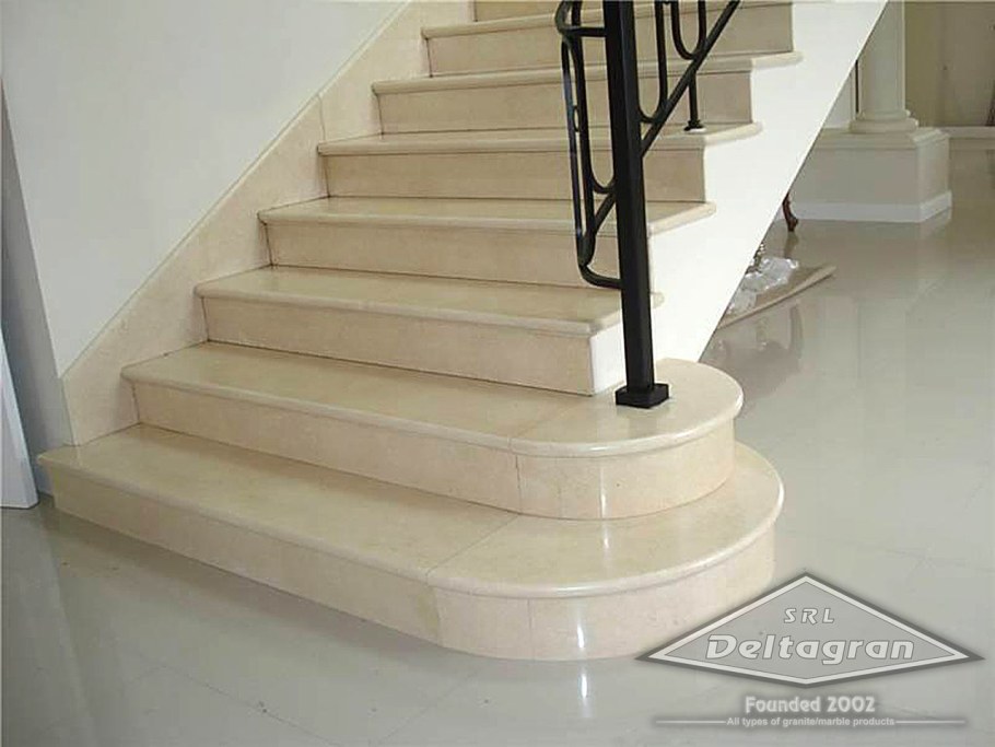 Лестницы мрамор крема Марфил